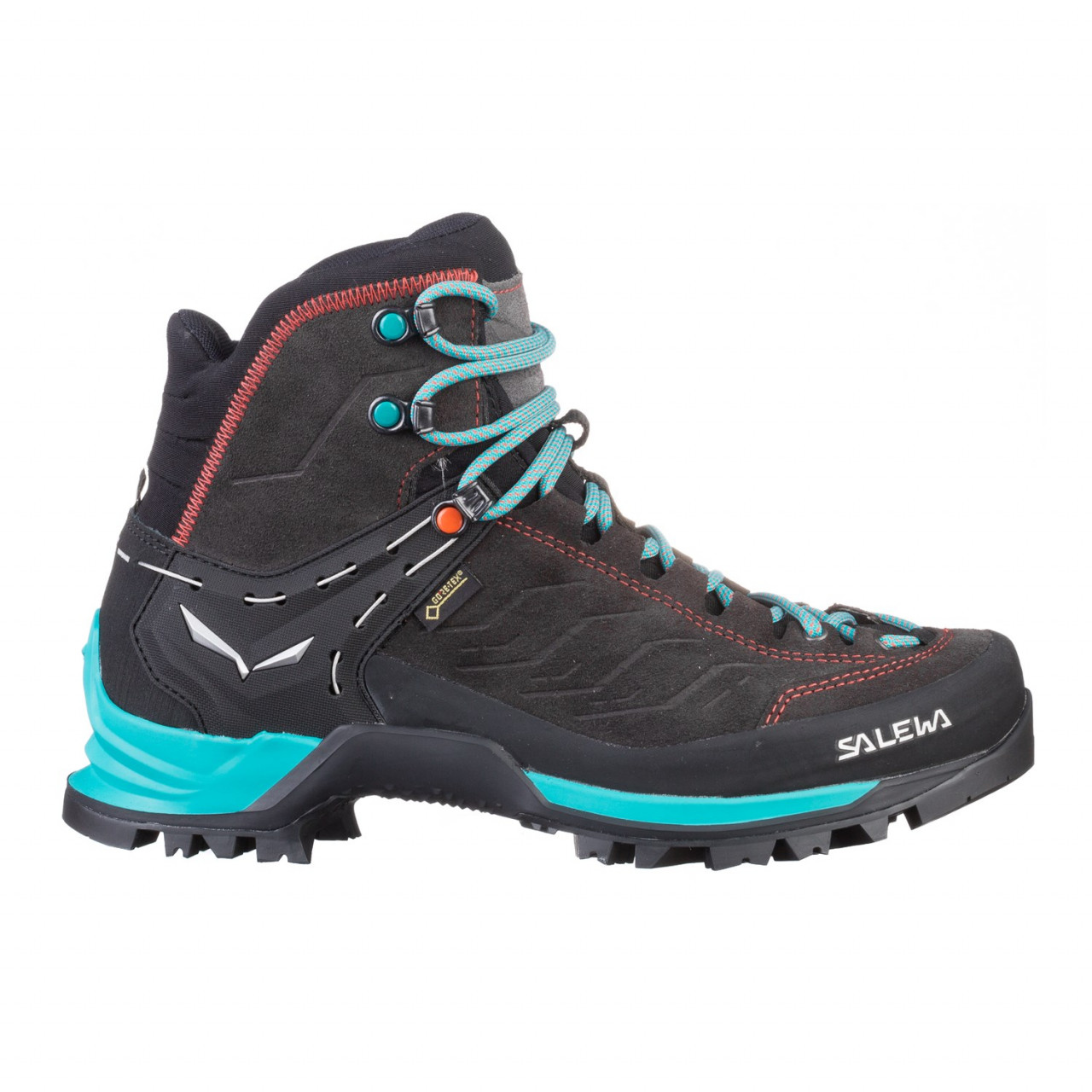 Tênis de caminhada Salewa Mountain Trainer Mid GORE-TEX® Mulher Pretas/Verdes 104AQCNFB